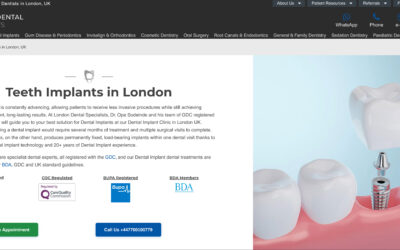 Our Dental Website Project With London Dental Specialists